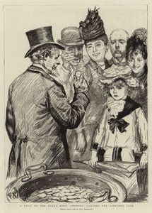 Une visite à la Monnaie royale, montrant aux visiteurs la pièce finie - Charles Paul Renouard